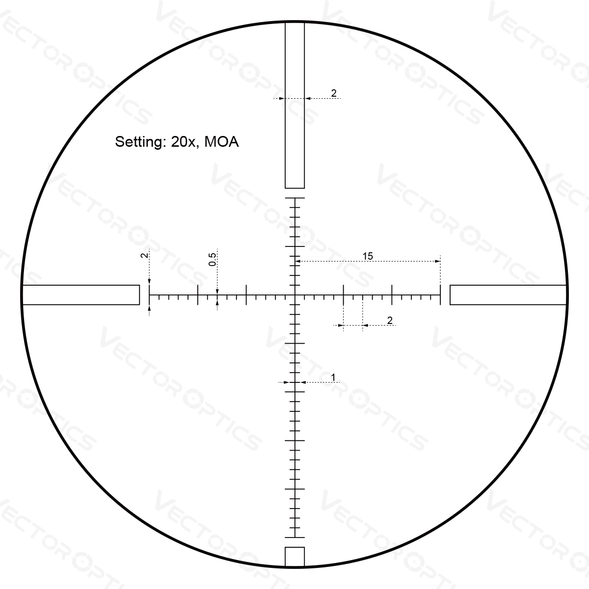 Vector Optics – Sentinel. 6-24 x 50,SFP, E-SF, Riflescope.