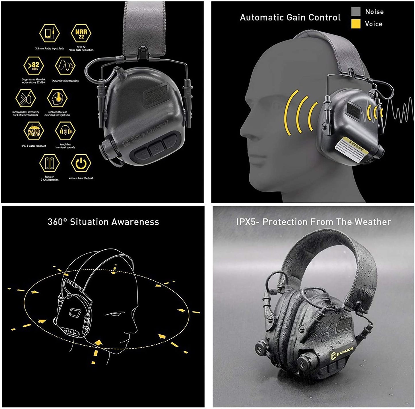 EARMOR - Hearing Protector "M31 Tactical MOD3"