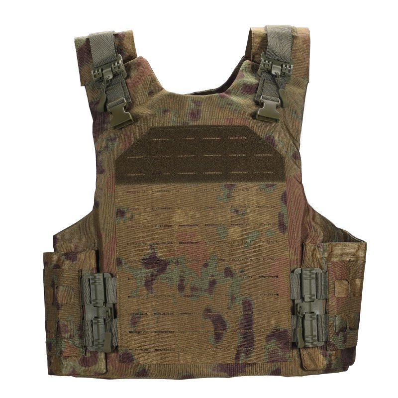 Plate Carrier Vest with NIJ Level 3A Soft Armor and Waist Side Plates